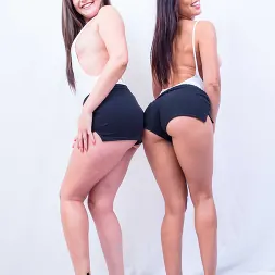 Allie Haze in 'VR Naughty America' Get ready for juicy, jiggly ASS because Allie Haze and Rachel Starr need to burn some calories riding your COCK! (Thumbnail 1)