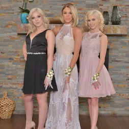 Allie Nicole in 'VR Naughty America' Three hot blondes, Allie Nicole, Emma Hix, and Kiara Cole, get their pussies worked before prom (Thumbnail 329)