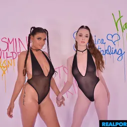 Armani X in 'VR Naughty America' Busty and slutty babes Armani X and Hazel Moore are here to make that cock of yours erupt (Thumbnail 24)