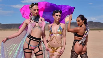 Christiana Cinn in 'Burning Dude at the playa and you get to fuck 3 chicks '