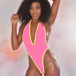 Nicole Kitt in 'VR Naughty America' Ebony beauty, Nicole Kitt, sure knows how to twerk on a thick, big cock! (Thumbnail 1)